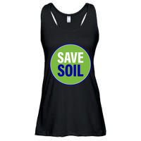 Save Soil Let Us Make It Happen Support Save Soil Movement Ladies Essential Flowy Tank