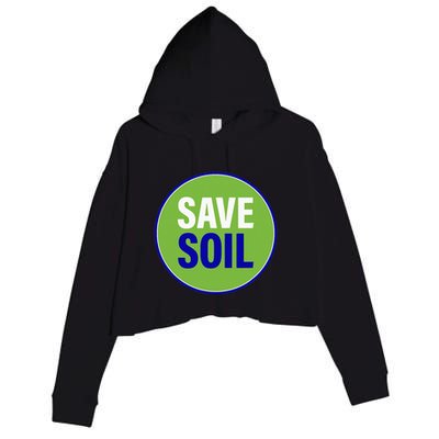 Save Soil Let Us Make It Happen Support Save Soil Movement Crop Fleece Hoodie