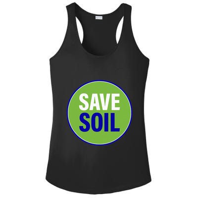 Save Soil Let Us Make It Happen Support Save Soil Movement Ladies PosiCharge Competitor Racerback Tank
