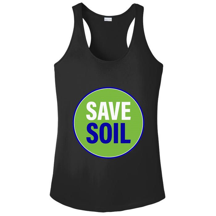 Save Soil Let Us Make It Happen Support Save Soil Movement Ladies PosiCharge Competitor Racerback Tank
