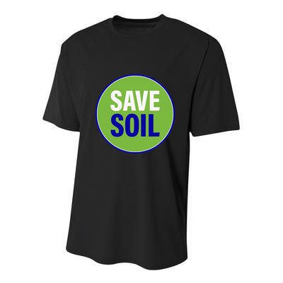 Save Soil Let Us Make It Happen Support Save Soil Movement Youth Performance Sprint T-Shirt