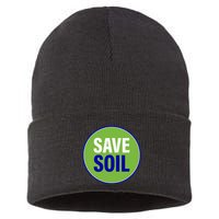 Save Soil Let Us Make It Happen Support Save Soil Movement Sustainable Knit Beanie