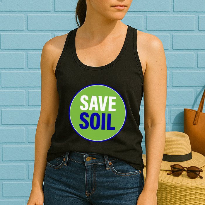 Save Soil Let Us Make It Happen Support Save Soil Movement Womens Tank Top