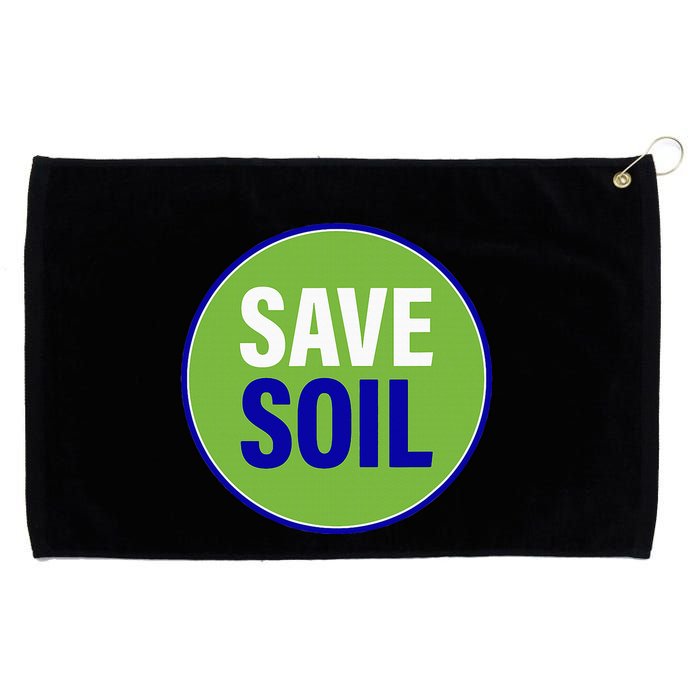 Save Soil Let Us Make It Happen Support Save Soil Movement Grommeted Golf Towel