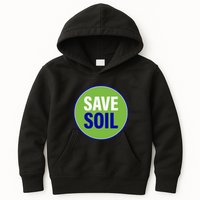 Save Soil Let Us Make It Happen Support Save Soil Movement Kids Hoodie