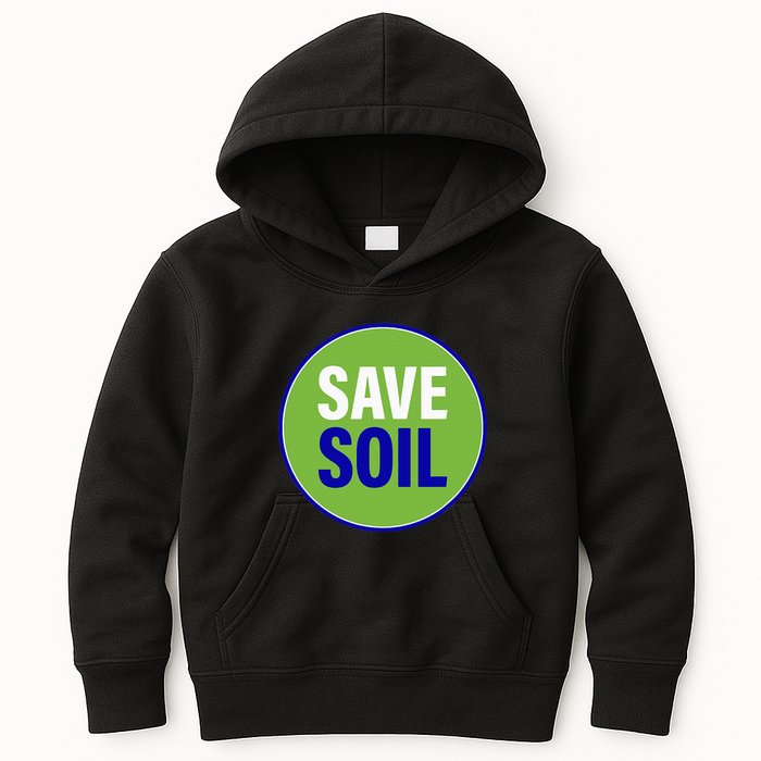Save Soil Let Us Make It Happen Support Save Soil Movement Kids Hoodie