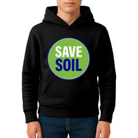 Save Soil Let Us Make It Happen Support Save Soil Movement Kids Hoodie