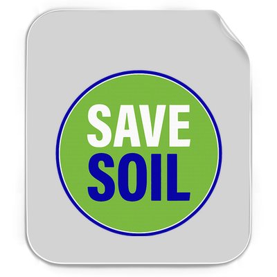 Save Soil Let Us Make It Happen Support Save Soil Movement Permanent Decal Sticker