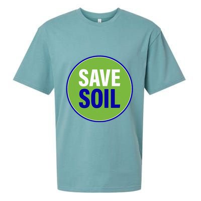 Save Soil Let Us Make It Happen Support Save Soil Movement Sueded Cloud Jersey T-Shirt