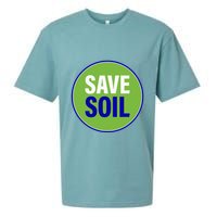 Save Soil Let Us Make It Happen Support Save Soil Movement Sueded Cloud Jersey T-Shirt