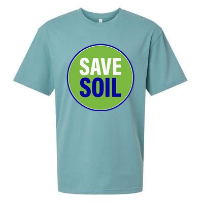 Save Soil Let Us Make It Happen Support Save Soil Movement Sueded Cloud Jersey T-Shirt