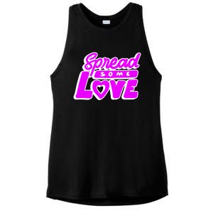 Spread Some Love Retro Ladies PosiCharge Tri-Blend Wicking Tank