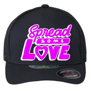 Spread Some Love Retro Flexfit Unipanel Trucker Cap