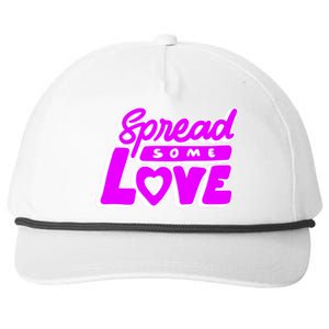 Spread Some Love Retro Snapback Five-Panel Rope Hat