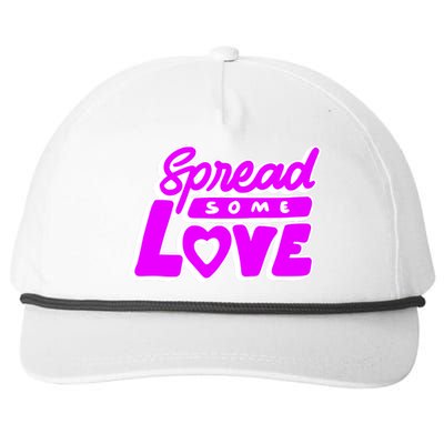 Spread Some Love Retro Snapback Five-Panel Rope Hat