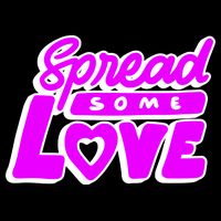 Spread Some Love Retro Magnet