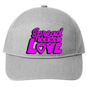 Spread Some Love Retro 7-Panel Snapback Hat