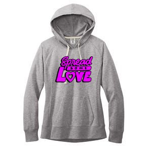 Spread Some Love Retro Women's Fleece Hoodie