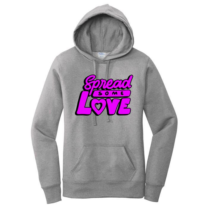 Spread Some Love Retro Women's Pullover Hoodie