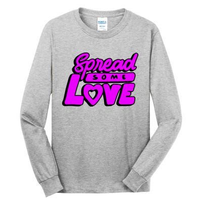 Spread Some Love Retro Tall Long Sleeve T-Shirt