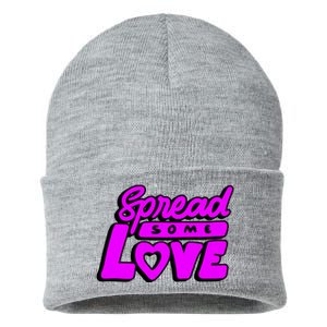 Spread Some Love Retro Sustainable Knit Beanie