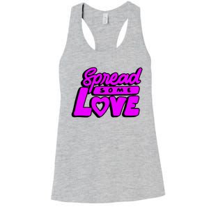 Spread Some Love Retro Women's Racerback Tank