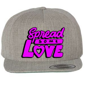 Spread Some Love Retro Wool Snapback Cap