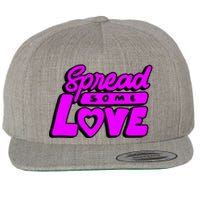 Spread Some Love Retro Wool Snapback Cap