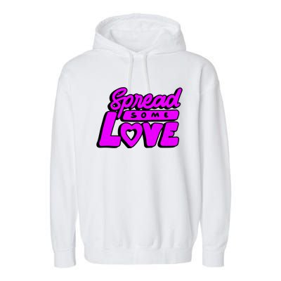 Spread Some Love Retro Garment-Dyed Fleece Hoodie