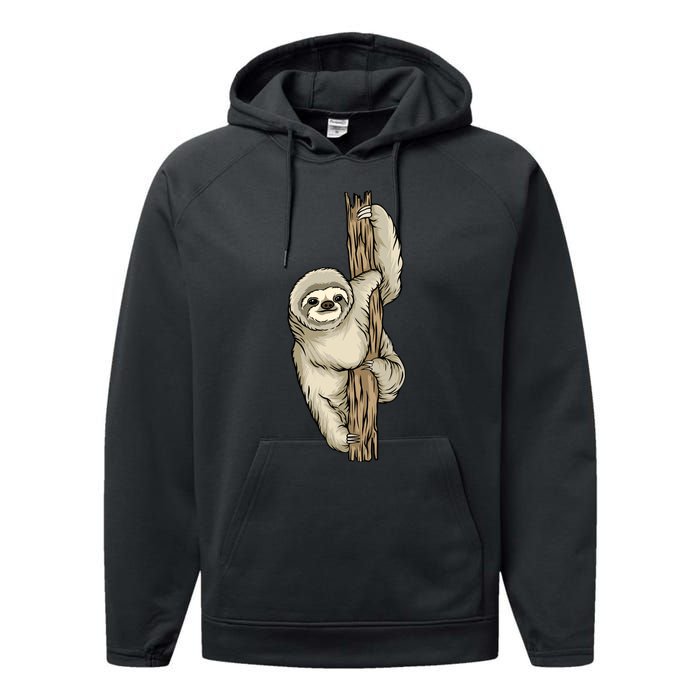 Sloth Performance Fleece Hoodie