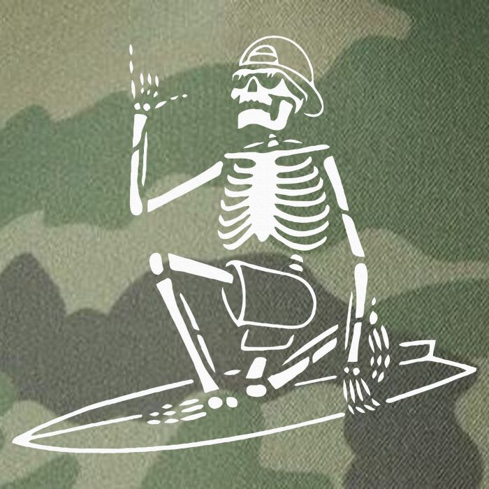 Skeleton Surfing Lazy Halloween Costume Skull Bones Surfer Legacy Tie Dye Trucker Hat