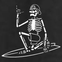Skeleton Surfing Lazy Halloween Costume Skull Bones Surfer Cool Comfort Performance Bucket Hat