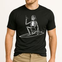 Skeleton Surfing Lazy Halloween Costume Skull Bones Surfer Performance Shirt