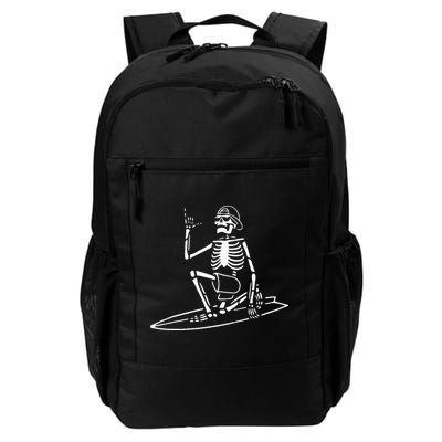 Skeleton Surfing Lazy Halloween Costume Skull Bones Surfer Daily Commute Backpack