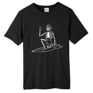 Skeleton Surfing Lazy Halloween Costume Skull Bones Surfer Tall Fusion ChromaSoft Performance T-Shirt