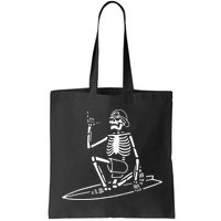Skeleton Surfing Lazy Halloween Costume Skull Bones Surfer Bag