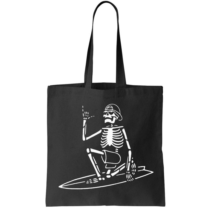 Skeleton Surfing Lazy Halloween Costume Skull Bones Surfer Bag