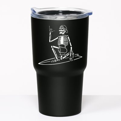 Skeleton Surfing Lazy Halloween Costume Skull Bones Surfer Tumbler