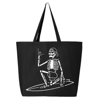 Skeleton Surfing Lazy Halloween Costume Skull Bones Surfer 25L Jumbo Tote