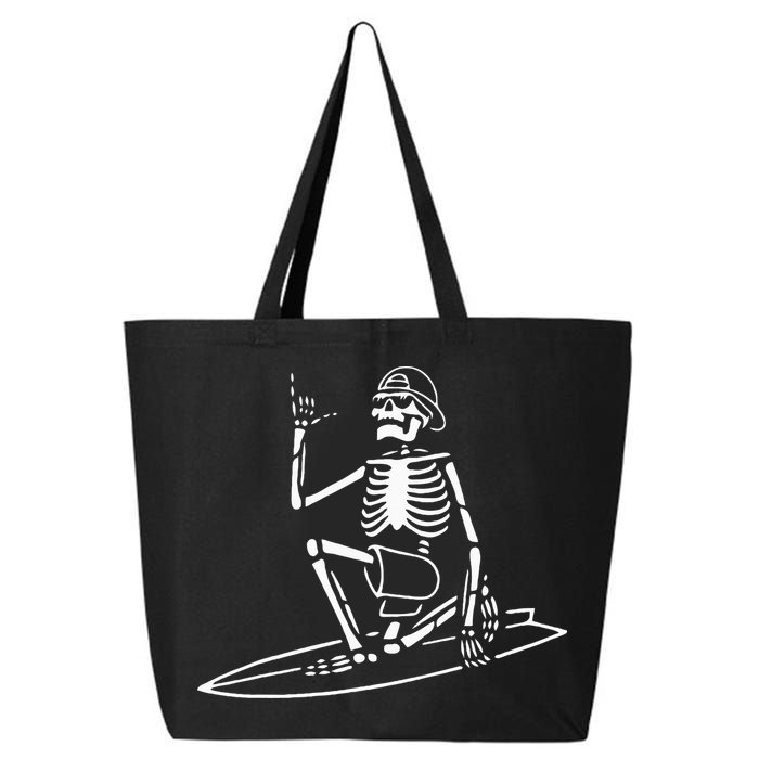 Skeleton Surfing Lazy Halloween Costume Skull Bones Surfer 25L Jumbo Tote