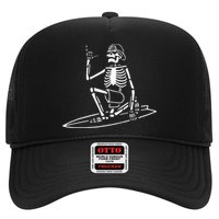 Skeleton Surfing Lazy Halloween Costume Skull Bones Surfer Hat