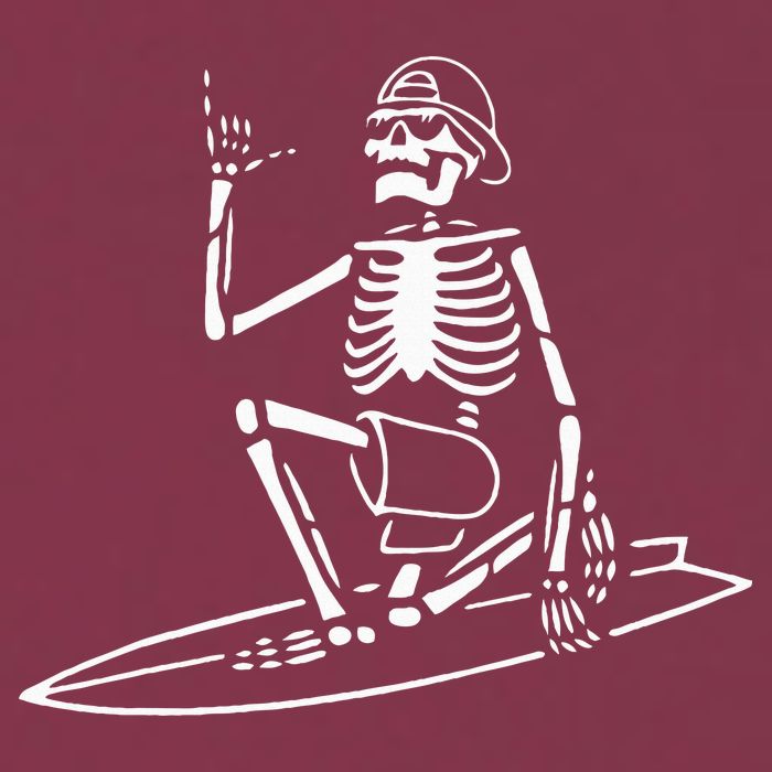 Skeleton Surfing Lazy Halloween Costume Skull Bones Surfer 16oz Travel Tumbler