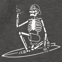 Skeleton Surfing Lazy Halloween Costume Skull Bones Surfer Vector Backpack