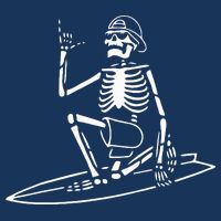 Skeleton Surfing Lazy Halloween Costume Skull Bones Surfer Infant Baby Jersey Bodysuit