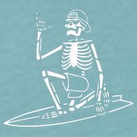 Skeleton Surfing Lazy Halloween Costume Skull Bones Surfer Sueded Cloud Jersey T-Shirt