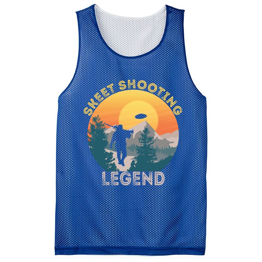Skeet Shooting Legend Skeet Trap Clay Outdoor Sports Lover Cool Gift Mesh Reversible Basketball Jersey Tank