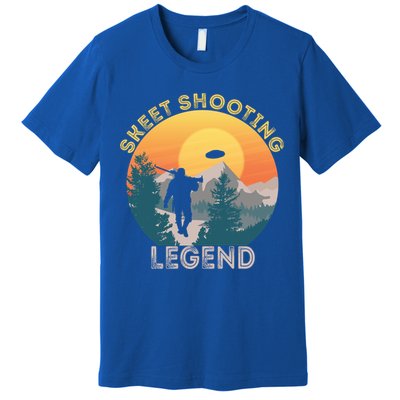 Skeet Shooting Legend Skeet Trap Clay Outdoor Sports Lover Cool Gift Premium T-Shirt