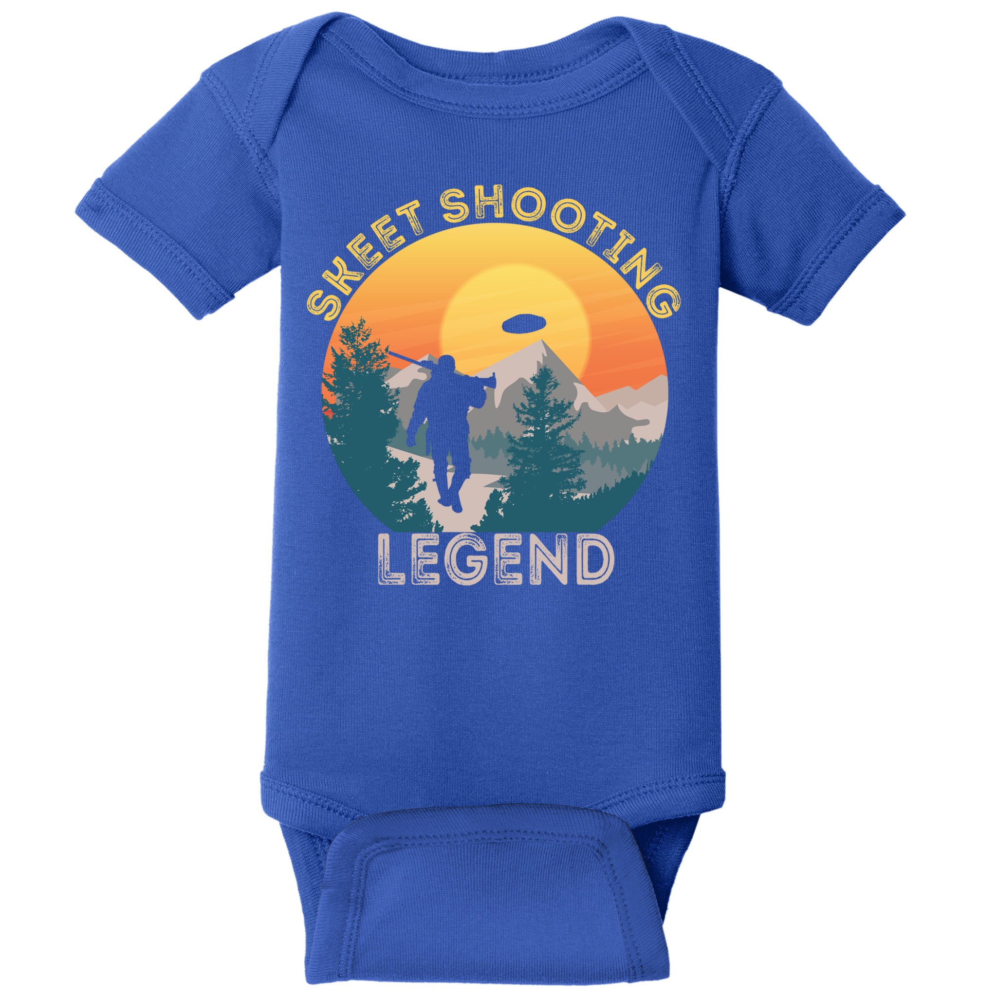 Skeet Shooting Legend Skeet Trap Clay Outdoor Sports Lover Cool Gift Baby Bodysuit