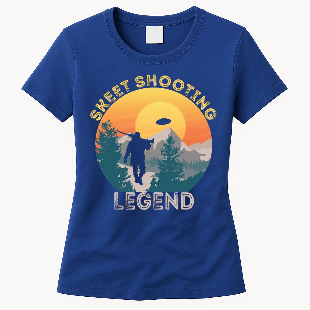 Skeet Shooting Legend Skeet Trap Clay Outdoor Sports Lover Cool Gift Womens T-Shirt