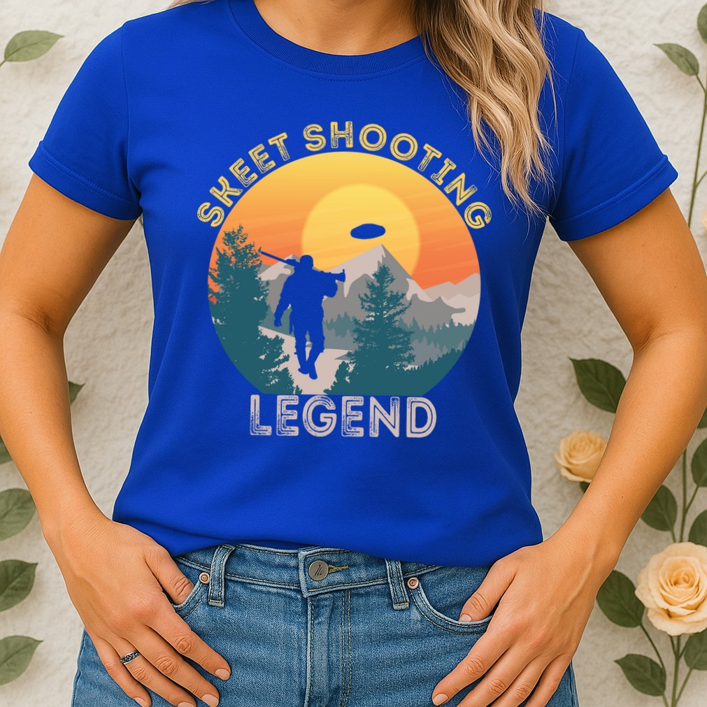 Skeet Shooting Legend Skeet Trap Clay Outdoor Sports Lover Cool Gift Womens T-Shirt